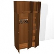 Шкаф для одежды 3-створчатый с антресолью